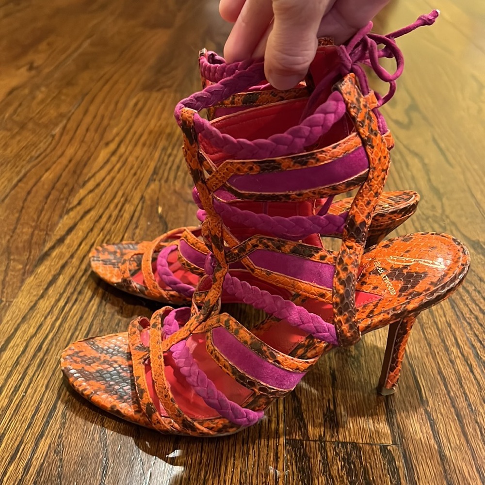 👠Brian Atwood Animal Print Heels!